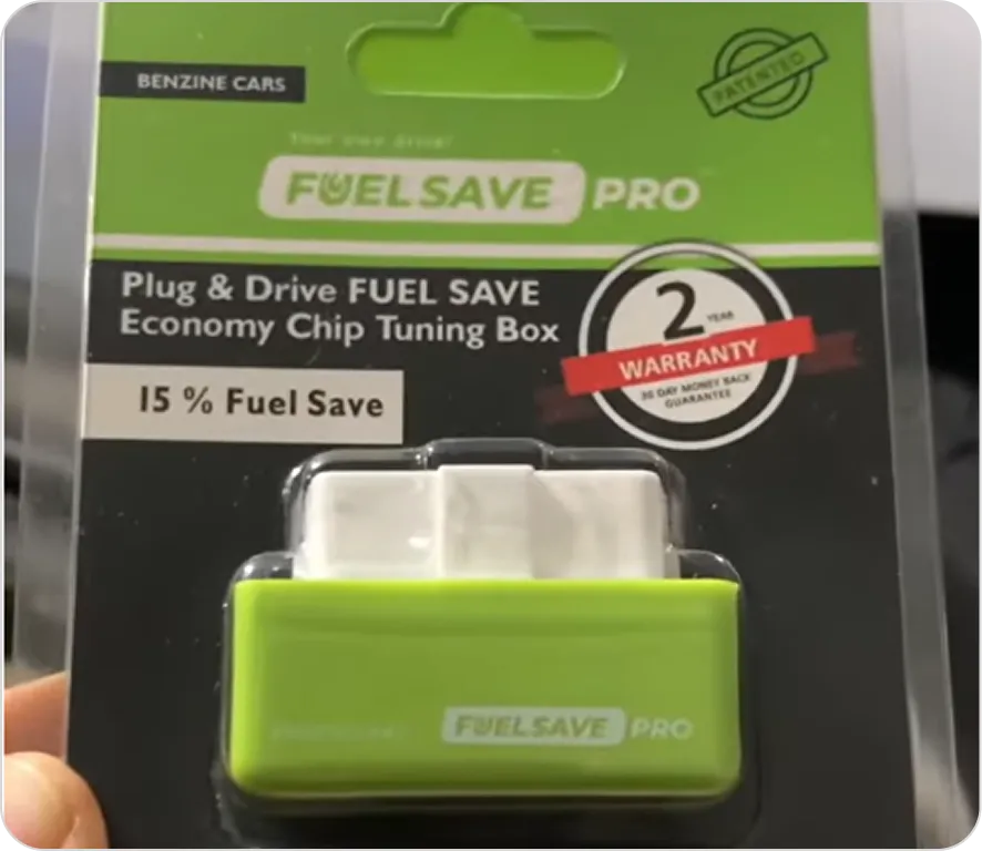 Fuel Save Pro plugged into OBD port
